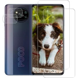 Film De Protection Verre Tremmpé Pour Xiaomi Poco X3 Nfc/X3 Pro - 2 Pack Antichoc, Anti-Empreintes, Couverture Totale Sans Bulles, Hd 99% Transparence, Transparent