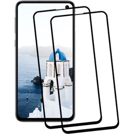Film En Verre Trempé Protecteur D'écran Samsung Galaxy S10e - 2 Pièces 9h Anti-Rayures, Anti-Empreintes Digitales, Ultra Hd Sans Bulles Avec Pose Automatique Noir