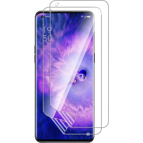 Film Écran Hydrogel Souple Pour Oppo Find X5 5g [2 Pièces] Anti-Choc, Anti-Trace, Anti-Uv - Protection Intégrale Transparente Avec Kit De Nettoyage