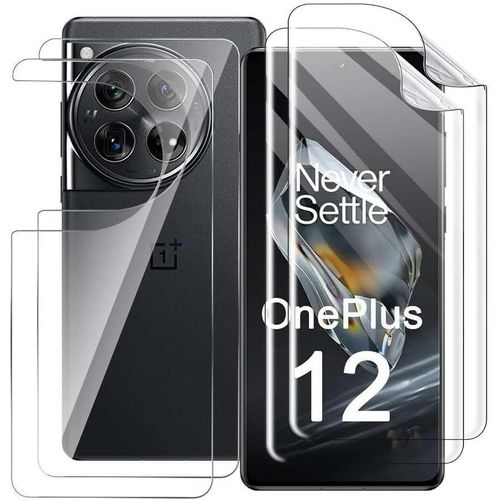 Film Hydrogel De Protection Pour Oneplus 12 5g - Double Film Ultra-Fin Haute Sensibilité, Auto-Réparation, Compatible Lecteur Empreintes
