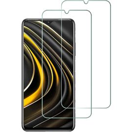 Film Protection Écran Verre Trempé 9h Pour Xiaomi Poco M3/Redmi 9t - 2 Pack Anti-Rayures, Bord 2.5d, Hd 99.99% Revêtement Oléophobe Transparent