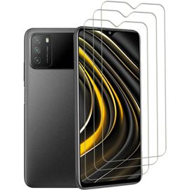 Film Protection Écran Verre Trempé 9h Pour Xiaomi Poco M3 - Pack De 3 - Anti-Rayures, Anti-Empreintes, Hd Transparent Avec Bord 2,5d Et Revêtement Oléophobique