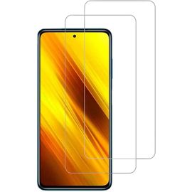Film Protection Écran Verre Trempé Xiaomi Poco X3 Nfc 6.67"" Anti-Éclats Hd Transparent Facile À Installer Anti-Trace Sans Bulles (2 Pièces)