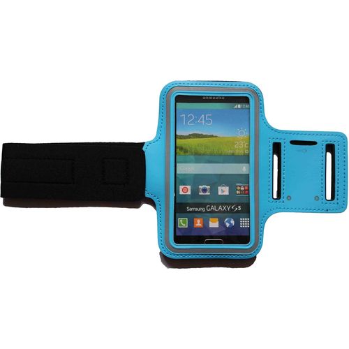 Housse De Protection Brassard De Sport Imperméable Pour Samsung Galaxy A30 - Respirant, Léger, Absorbe La Sueur Avec Doublure Douce - Bleu Clair