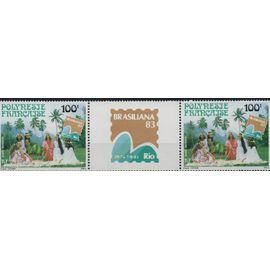 Polynésie Française Timbre Exposition Philatélique Au Brésil 1983