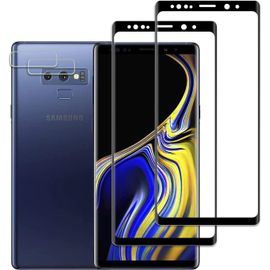 Kit 2 En 1 Protection Écran Verre Trempé + Caméra Samsung Galaxy Note 9 - Anti-Rayures 9h, Hd Transparent, Revêtement Oléophobe, Installation Facile Sans Bulles
