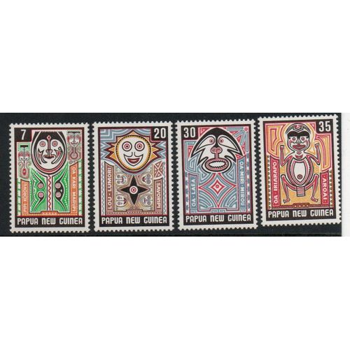 Papouasie-Nouvelle Guinée Timbres Les Masques