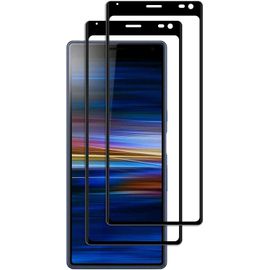 Lot De 2 Films Protection Verre Trempé 9h Anti-Rayures Compatible Sony Xperia 10 - Revêtement Oléophobe, 3d Couverture Intégrale, Ultra-Fin Transparent Sans Bulles D'air
