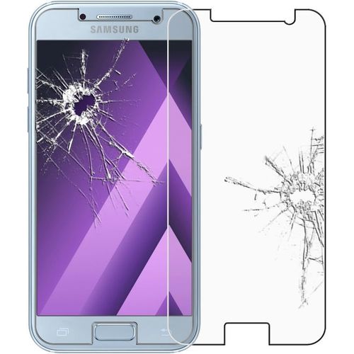 Protecteur D¿Écran En Verre Trempé 9h Pour Samsung Galaxy A3 2017 (A320f/Fl/Y) - Anti-Casse, Anti-Rayures, Ultra Fin 0.25mm, Installation Sans Bulles Avec Kit Accessoires