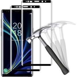 Protecteur D'écran En Verre Trempé 3d Incurvé Samsung Galaxy Note 9 - Couverture Complète Anti-Rayures 9h, Haute Transparence Oléophobe Sans Bulles (2 Pièces)