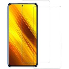 Protecteur D'écran En Verre Trempé 9h Pour Xiaomi Poco X3 Nfc/F2 Pro - Antichoc, Antitraces, Haute Transparence, Installation Facile - Pack De 2 Films Transparents