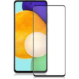 Protecteur D'écran En Verre Trempé 9h Compatible Samsung Galaxy A52 5g - Couverture Intégrale, Anti-Empreintes, Résistant Aux Rayures Et À L'eau - Noir