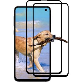 Protecteur D'écran Verre Trempé 9h 2 Pièces Pour Samsung Galaxy S10e, Anti-Rayures/Empreintes Ultra-Fin 0.33mm Hd Transparent Avec Installation Facile - Noir