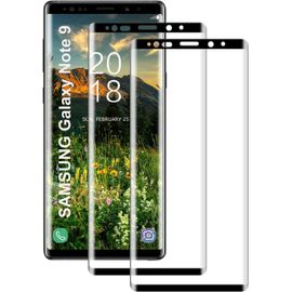 Protection D'écran Verre Trempé 9h Pour Samsung Galaxy Note 9 - 2 Pièces Anti-Rayures, Hd Transparent, Bord 2.5d Sans Bulles, Surface Anti-Empreintes/Hydrophobe