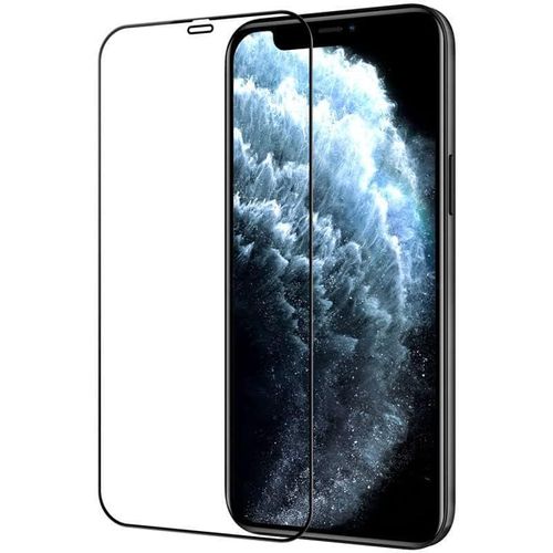 Protection D'écran En Verre Trempé Anti-Éclatement 0.3mm Pour Apple Iphone 12/12 Pro - Transparence Maximale, Bords 2.5d Arrondis, Ultra Mince - Noir