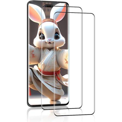 Protection D'écran En Verre Trempé Pour Honor Magic 6 Pro 5g, 3d Couverture Complète 9h Anti-Rayures, Haute Transparence Sensibilité Élevée Sans Bulles, Lot De 2 Pièces
