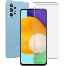 Protection D'écran En Verre Trempé Pour Samsung Galaxy A52 5g - 2 Pièces, Dureté 9h, Anti-Empreintes, Haute Transparence, Sans Bulles, Anti-Éclats & Anti-Rayures, 0.3mm Ultra Fin