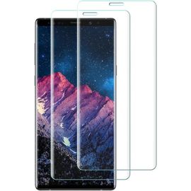 Protection D'écran Verre Trempé 9h Pour Samsung Galaxy Note 9 - 2 Pack, Film Protecteur Courbé 3d Anti-Rayures Et Anti-Traces, Transparence Hd, Installation Sans Bulles