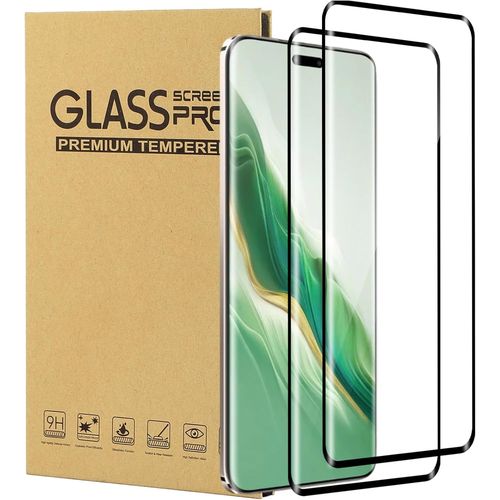 Protection D'écran Verre Trempé 3d Pour Honor Magic6 Pro 5g - 2 Films Ultra-Fins 9h Anti-Rayures, Compatible Capteur D'empreinte, Anti-Traces De Doigts