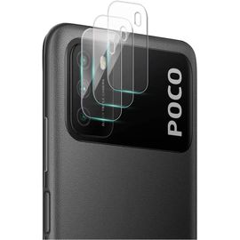 Protecteur D'objectif En Verre Trempé Pour Xiaomi Poco M3 - Anti-Rayures, Anti-Empreintes, Revêtement Oléophobe, Ultra-Mince, Auto-Adsorption Sans Bulles (3 Pièces)