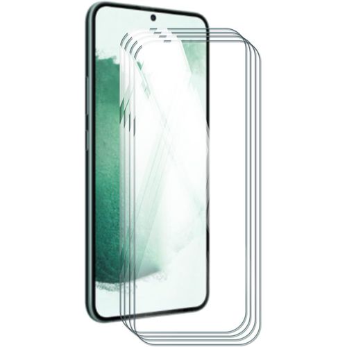 Protecteur Écran Verre Trempé 9h Anti-Rayures Pour Samsung Galaxy S22 Plus 6.6 Pouces - 4 Pièces Ultra Fin 0.33mm Transparent Avec Revêtement Anti-Empreintes Et Installation Facile