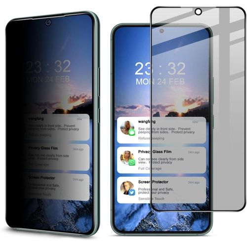 Protection Écran En Verre Trempé Anti-Espion Hd Plein Écran Pour Samsung Galaxy S22+ 5g - Transparent