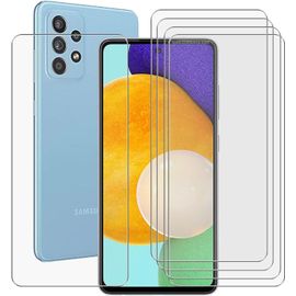 Verre Trempé 9h Pour Samsung Galaxy A52 5g 6.5"" - Protection D'écran 5 Pièces Transparent, Anti-Rayures, Anti-Empreintes, 0.3mm Ultra Mince