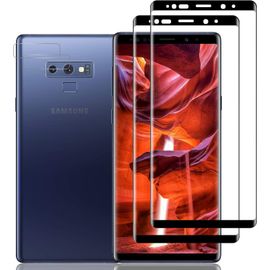 Protection Écran Verre Trempé Samsung Galaxy Note 9, 9h Anti-Rayures & Chocs, 2 Écrans + 2 Caméra, Ultra Hd Transparent, Anti-Empreintes, Installation Facile