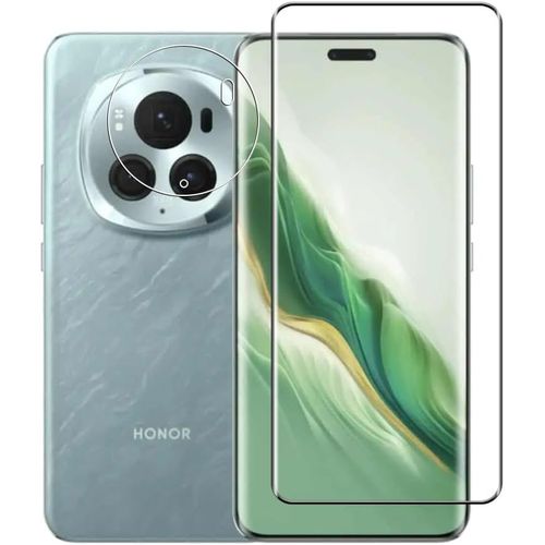 Verre Trempé 3d Pour Honor Magic 6 Pro - Protection D'écran Et Caméra Arrière 9h, Anti-Rayures, Anti-Empreintes, Ultra-Transparent, Installation Facile Sans Bulles
