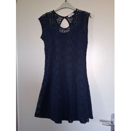 Robe En Dentelle Bleu Marine "T-S" Cache Cache