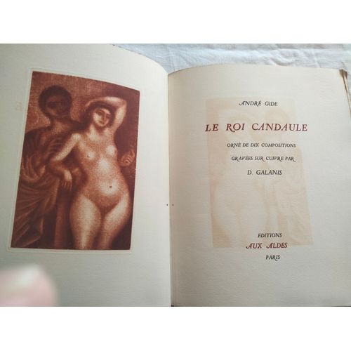 Le Roi Candaule Par André Gide Illustré Par Galanis En 1927