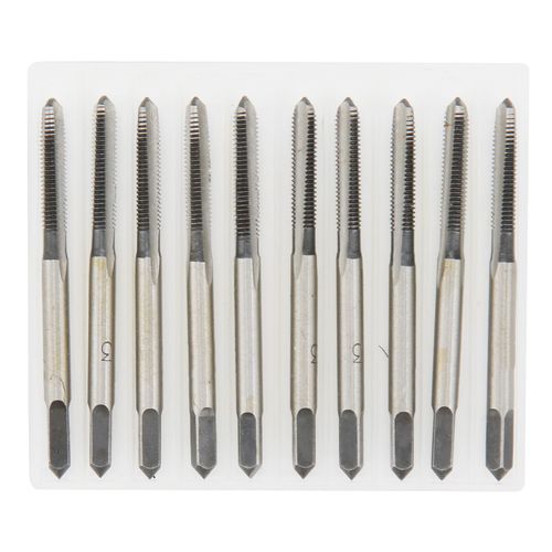 10Pcs Taraud Metrique Manuel M3 Acier Au Carbone Materiel Machines-Outils Fournitures Industrielles