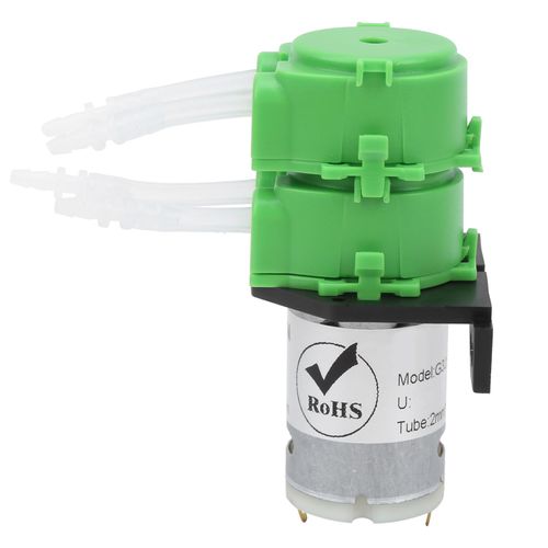 Pompe peristaltique a double tete Mini dosage d'eau pour liquide visqueux non visqueux Tuyau 2x4 mm (DC24V)