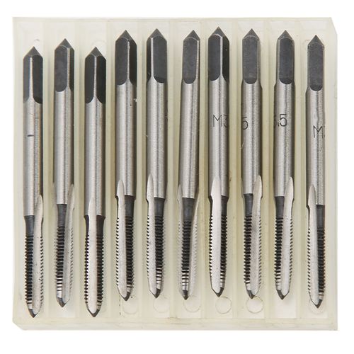 10Pcs Taraud Metrique Manuel M3.5 Acier Au Carbone Materiel Machines-Outils Fournitures Industrielles