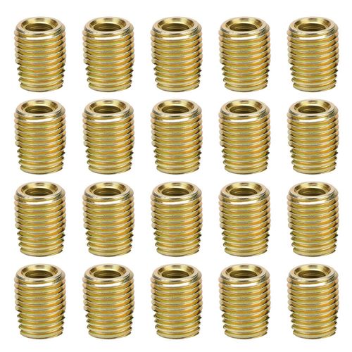 20 pieces 302 accessoires d'insert de filetage autotaraudeur en acier au carbone (interieur M3 * 0,5 exterieur M5 * 0,5)