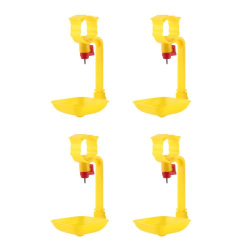 Lot De 4 Gobelets En Plastique Pour Boire De L'eau De Poulet, Abreuvoir Automatique Pour Poules Et Oiseaux