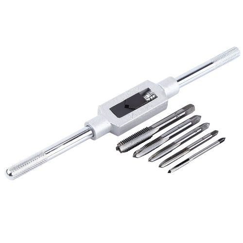 Jeu de cles a tarauder reglables avec filetage metrique M3/4/5/6/8
