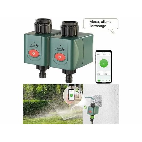 2 programmateurs d'arrosage connectés BWC-610 compatibles commandes vocales