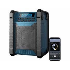 Radio de chantier rechargeable 40 W avec fonctions DAB+ / FM / bluetooth DOR-800