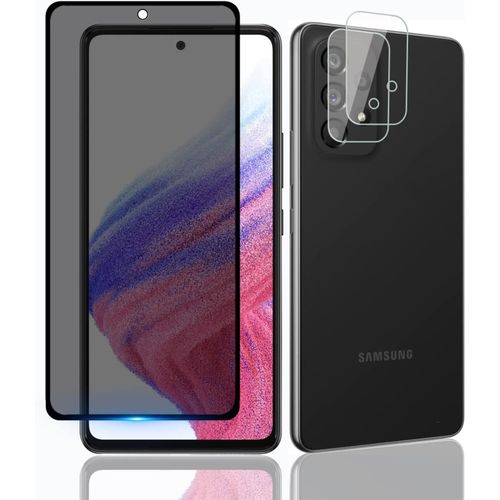 Verre Trempé Protecteur D'écran Anti-Espion 9h Pour Samsung Galaxy A53 5g - Anti-Rayures, Compatible Reconnaissance Faciale, Sensibilité Tactile Élevée