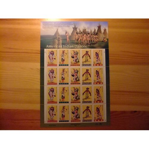 127 États-Unis 1996 / Danses Indiennes Américaines / Yvert 2517 / 2521 Mnh