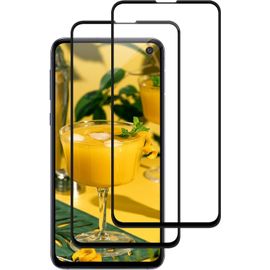 Verre Trempé Protecteur D'écran Pour Samsung Galaxy S10e, 2 Pièces 9h Anti-Rayures, Anti-Empreintes Digitales, Transparence Hd 99,9% Avec Bord Arrondi - Noir