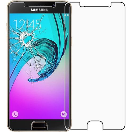 Verre Trempé Protection D'écran Samsung Galaxy A3 2016 (A310f/A310m/Duos) - Anti-Choc 9h, Ultra Fin 0.3mm, Pose Sans Bulles, Compatible Écran Arrondi 4.7''