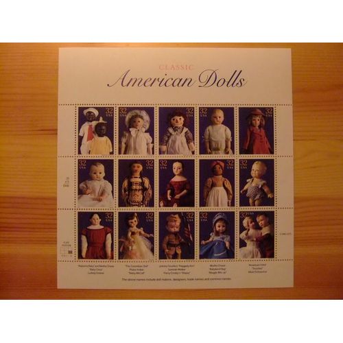 127 États-Unis 1997 / Poupées Américaines / Yvert 2630 / 2644 Mnh