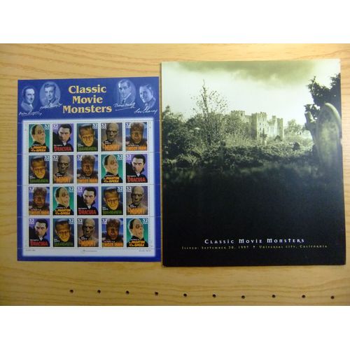 127 États-Unis 1997 / Monstres Du Cinéma - Movie Monsters / Yvert 2665 / 2669 Mnh