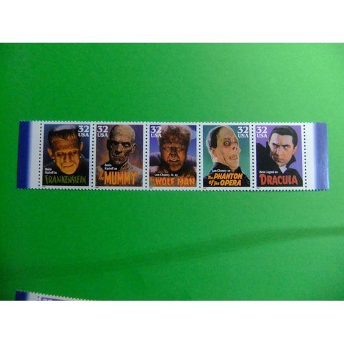 18 États-Unis 1997 / Monstres Du Cinéma - Movie Monsters / Yvert 2665 / 2669 Mnh