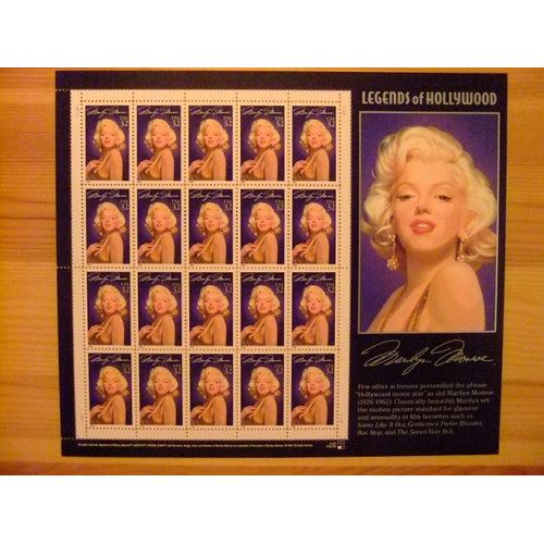 127 États-Unis 1995 / Marilyn Monroe (Norma Jean Mortenson 1926 - 1962) / Yvert 2342 Mnh