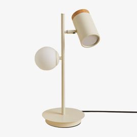 Lampe De Table Avec 2 Points Lumineux Amaranto Tapioca Beige