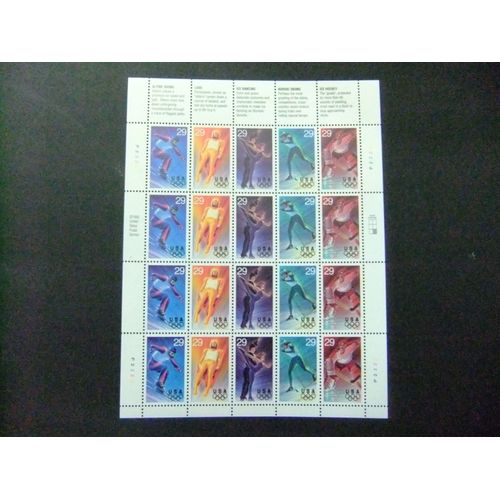 127 États-Unis 1993 / Préliminaire Des Jeux Olympiques (Lillehammer) / Yvert 2210 / 2214 Mnh