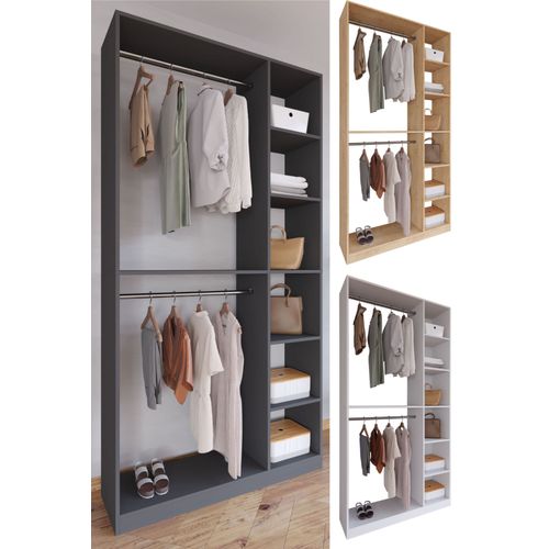 Vcm Penderie Ouverte En Bois Avec Penderie Et Tringle Palosa Xl Penderie Ouverte En Bois Avec Penderie Et Tringle Palosa Xl